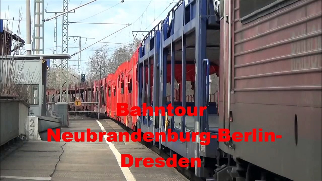 Bahntour Neubrandenburg-Berlin-Dresden Teil 1 Führerstandsmitfahrt auf der OLA nach Neustrelitz Hbf