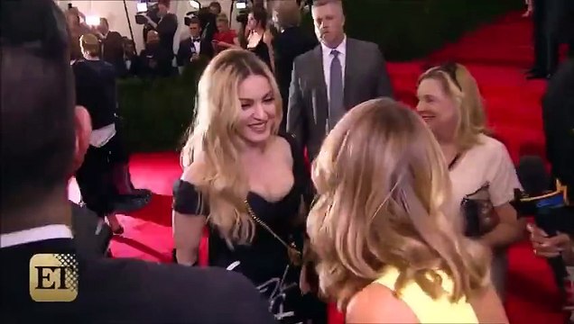 Madonna and Katy Perry at Met Gala 2015 red carpet