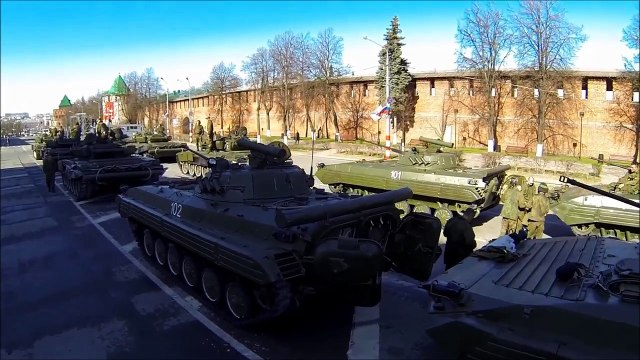 2015 год. Генеральная репетиция парада Победы в Нижнем Новгороде
