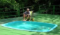 Nimic nu se compara cu o baie intr-o piscina cu piranha flamanzi