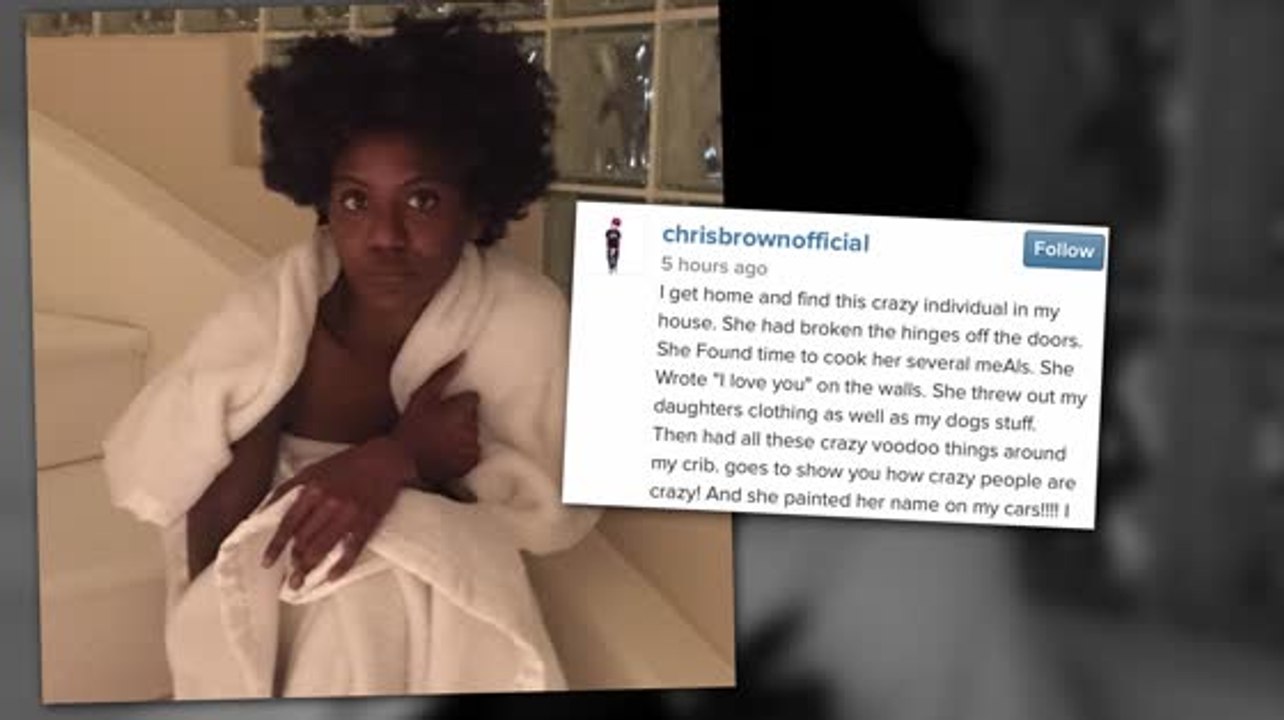 Chris Brown Shames Woman Who Broke Into His House on Instagram