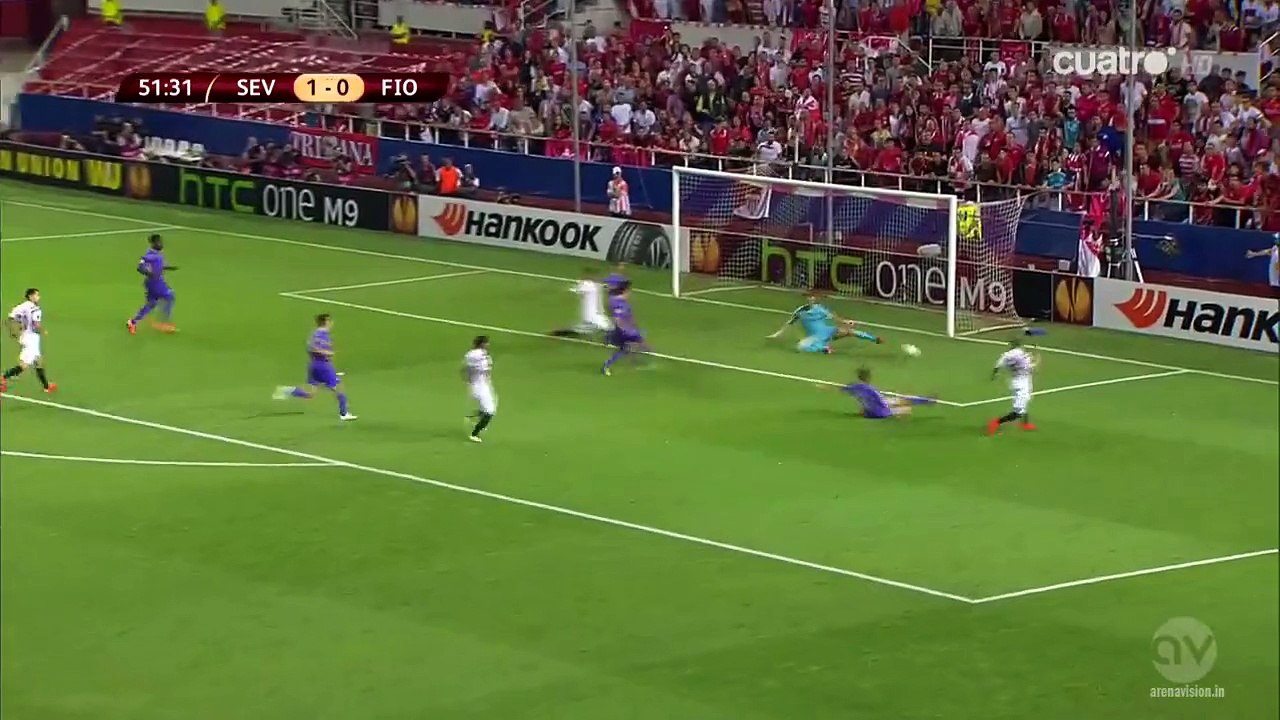 Aleix Vidal Second Goal Sevilla 2-0 Fiorentina 07.05.2015