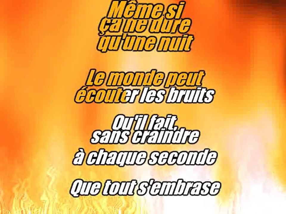 KARAOKE CALOGERO - La fin de la fin du monde