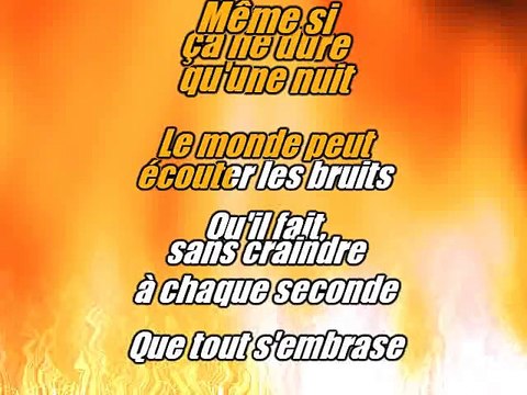 KARAOKE CALOGERO - La fin de la fin du monde