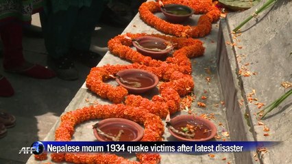 Nepalese mourn victims of 1934 quake in wake of latest disaster