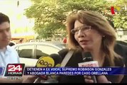Detienen a exvocal supremo Robinson Gonzales y abogada Blanca Paredes por caso Orellana