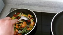 Optimale Fitness-Mahlzeit für Fettfreien Muskelaufbau - Lachs mit Reis und Gemüse