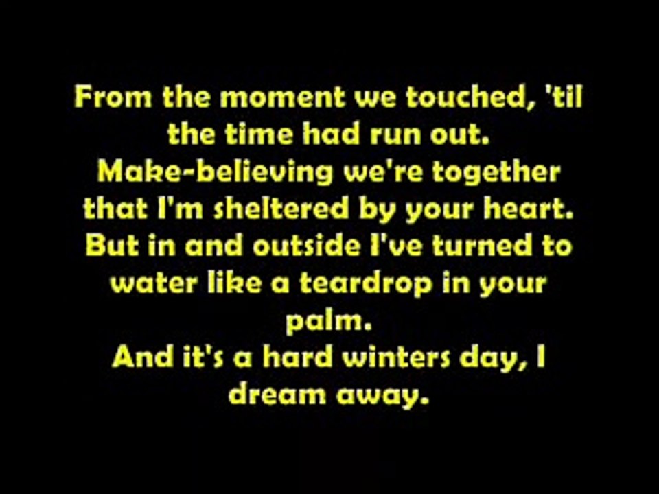 It Must Have Been Love Lyrics Deutsch