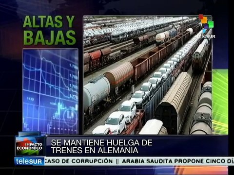 Alemania: maquinistas ferroviarios mantendrán huelga hasta el domingo