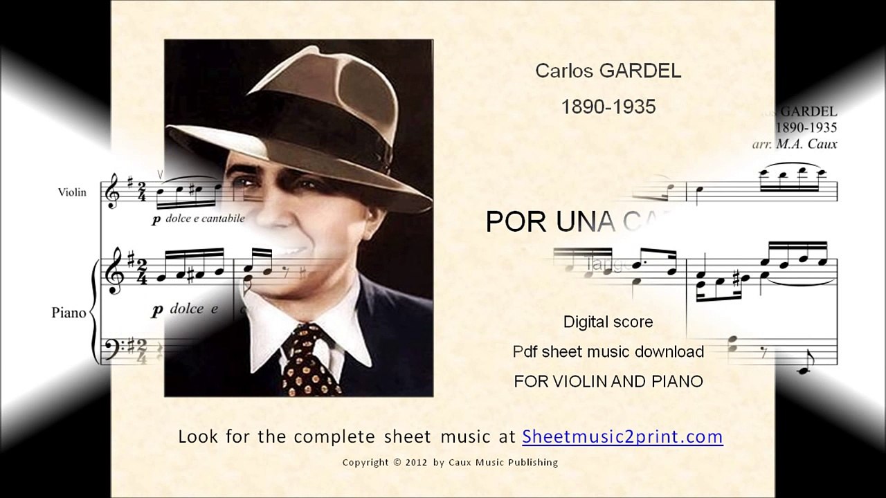 Por una cabeza - Tango by Carlos Gardel - Violin