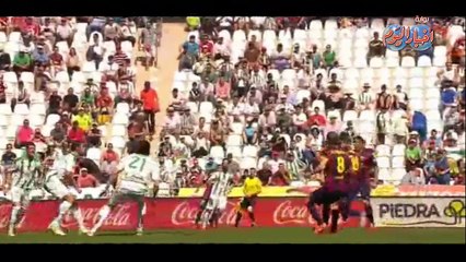 ملخص أهداف مبارة برشلونة وقرطبة