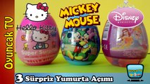 Sürpriz Yumurtalar Disney Princess, Hello Kitty, Mickey Mouse Sürpriz Yumurta Oyuncakları