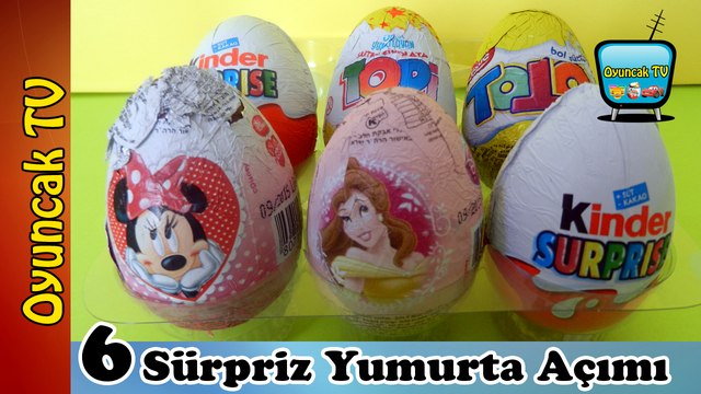 Sürpriz Yumurtalar Mickey Mouse, Disney Prensesleri, Kinder Sürpriz Yumurta Oyuncakları