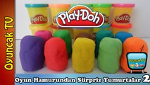 Oyun Hamurundan Sürpriz Yumurtalar - Play Doh Oyun Hamuru Kaplı 10 Oyuncak