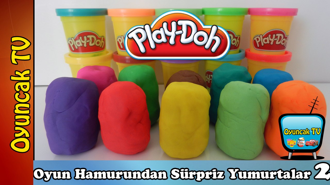 Oyun Hamurundan Sürpriz Yumurtalar - Play Doh Oyun Hamuru Kaplı 10 Oyuncak
