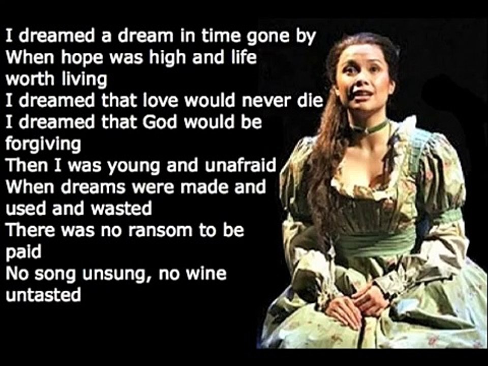 I Dreamed A Dream - Les Miserables - Karaoke/Instrumental [FULL]