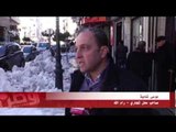 كاميرا وطن ترصد اوضاع رام الله بعد العاصفة الثلجيه