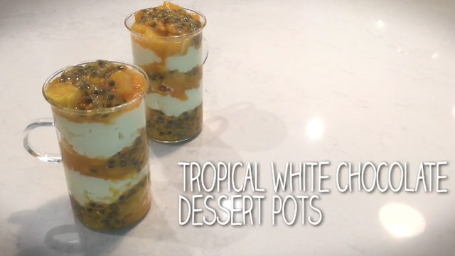 Tropical White Chocolate Dessert Pots | Simply Special with Sarah Benjamin | Asian Food Channel