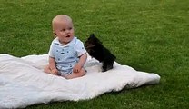 Adorable Puppy Attacks Baby - allmovieschoice.com
