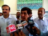 Sinjhoro : Coordinator Of CM Sindh On Education Boards Of Sindh Mr Nazeer Chakrani's SOT With Awaz Tv During Visit Of GBHS Sinjhoro