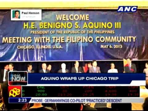PNoy meets Filipino community in Chicago