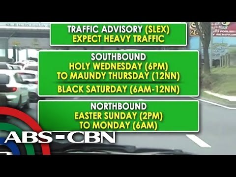 Kailan inaasahan ang matinding trapik sa SLEX?