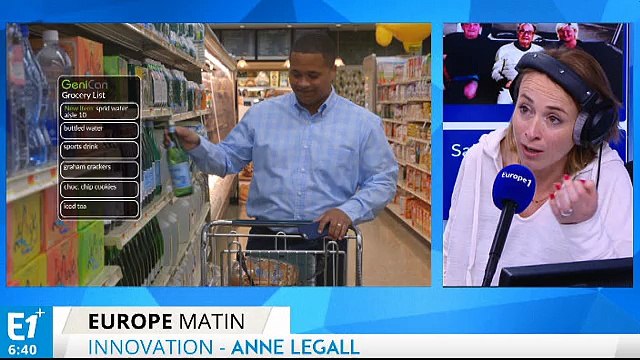 Une poubelle qui fait la liste des courses