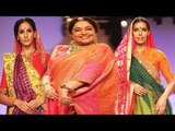Beautiful Lady Kirron Kher In Gorgeous Saree On Ramp
