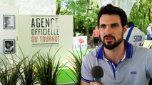 Le joueur de handball Mickaël Illes rend visite à son agence de communication lors de l'Open du Pays d'Aix