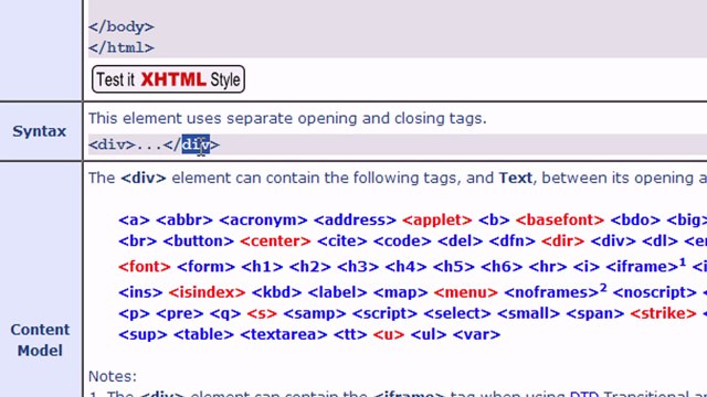 HTML div tag Example and Tutorial using CSS