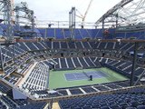 Roof appearing atop US Open stadium