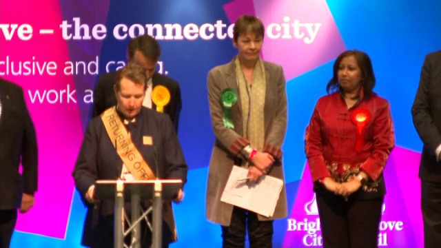 Green MP Caroline Lucas holds on to Brighton seat