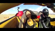 【一瞬です。放送事故？ スーパーカーで揺れすぎて？】フェラーリ４３０スパイダーで激走したので：Hot girls ride in SuperCars !