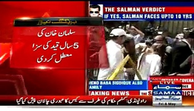 Breaking- Salman Khan's five-year sentence suspended