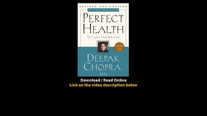 Download Perfect Health The Complete MindBody Guide Revised and Updated Edition