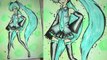 Hatsune Miku Speed Painting - Violet's Water Colour Adventure - Violet LeBeaux