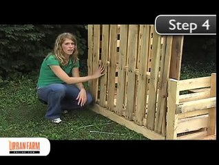 How To Build a Compost Bin from Wooden Pallets - UrbanFarmOnline.com