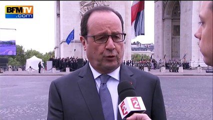 Commémoration du 8-mai: "Le mal peut se reproduire sous d’autres visages", insiste Hollande