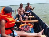 cu lotca pe Lacul Golovița - on the boat over the Golovita Lake