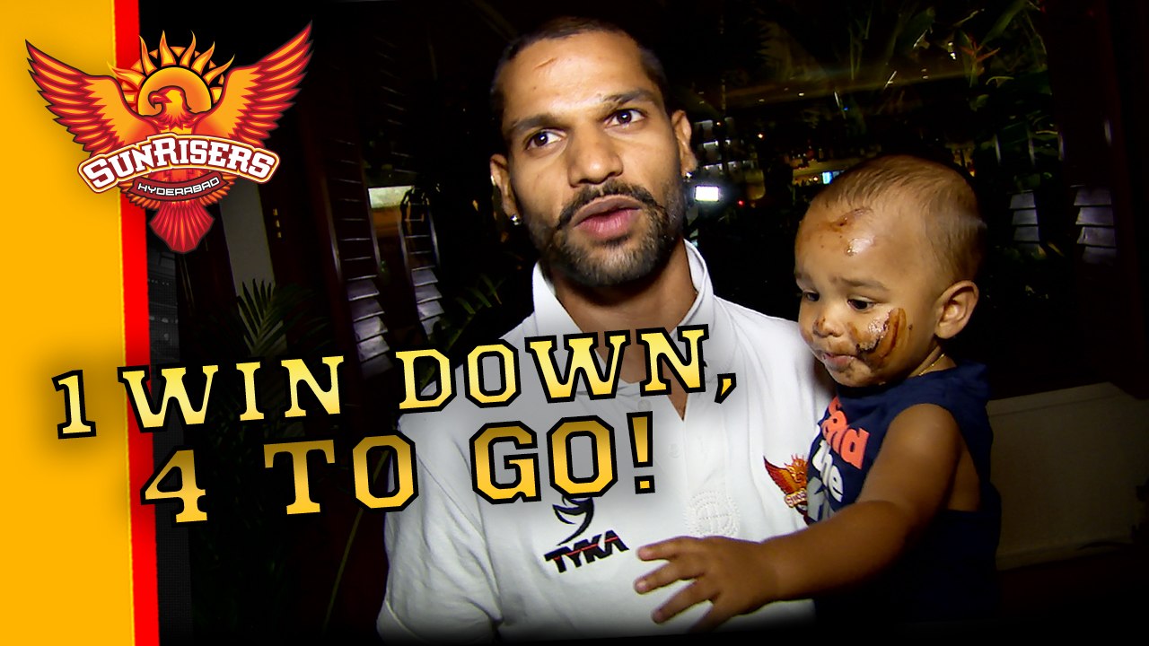 Rajasthan Royals defeated! Join the celebrations as Dhawan Junior gets his first face full of cake