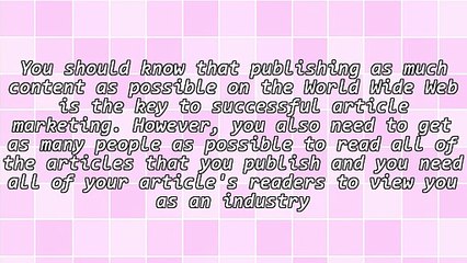 Tips That Will Expand Your Article Advertising Knowledge