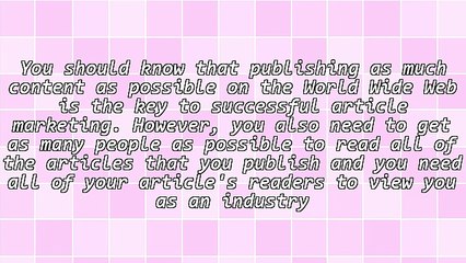 Tips That Will Expand Your Article Advertising Knowledge