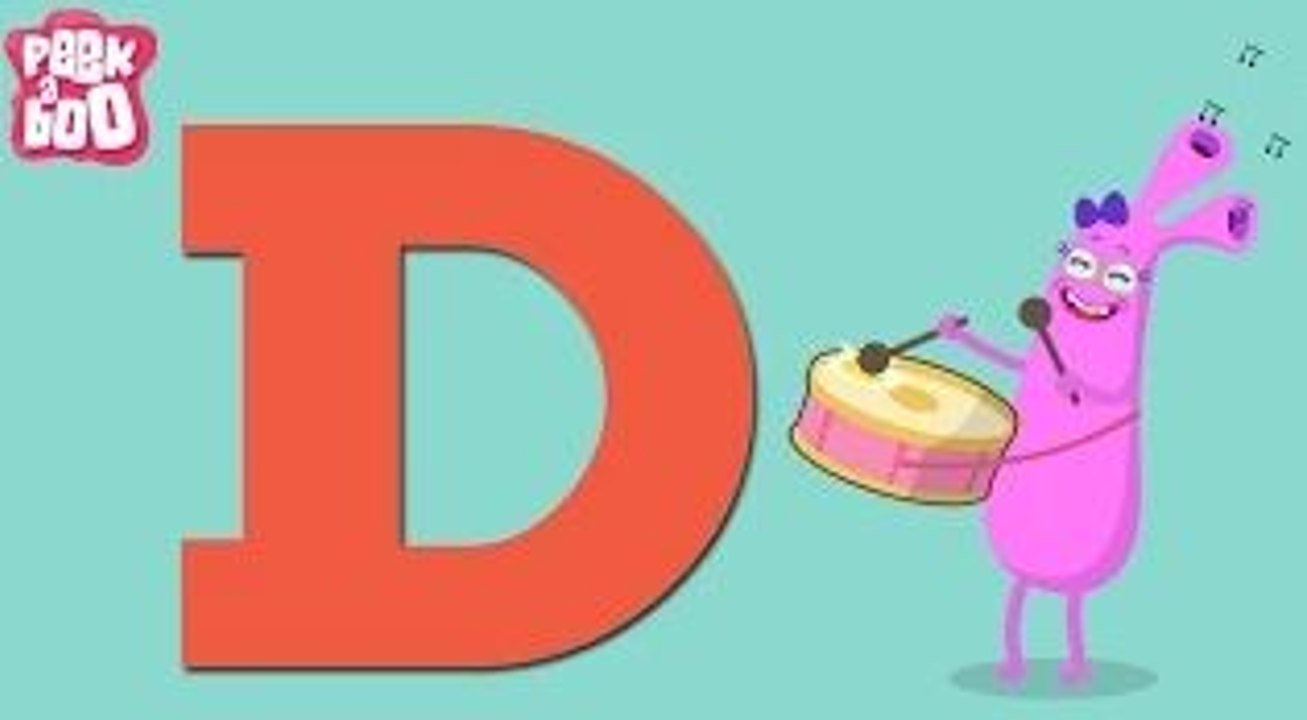 The D Song | Learn Alphabets A - Z | English Songs And Rhymes For Kids | Peekaboo
