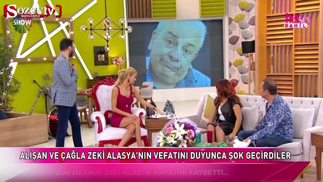 Alişan ve Çağla Zeki Alasya haberini alınca...