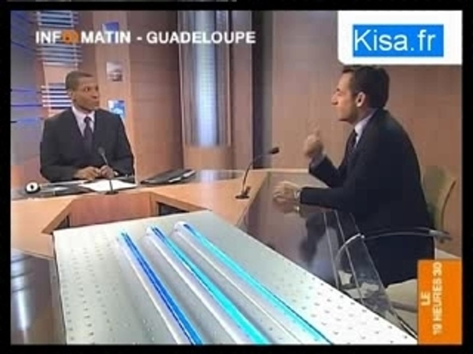 Nicolas Sarkozy sur  RFO Guadeloupe