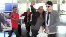 #Robert Pattinson & FKAtwigs airports JFK in NYC & LA 05.05.2015