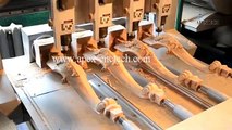 jinan apextech cnc chair legs, handrails cnc router 4 axis engraving machine with rotary device