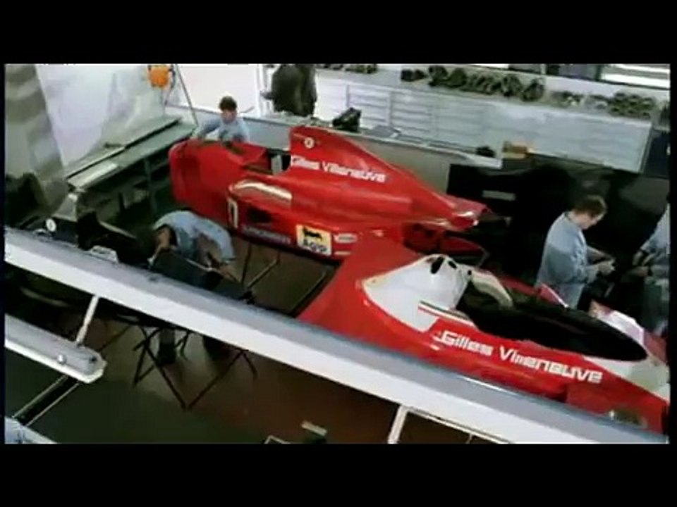 Enzo Ferrari e Gilles Villeneuve. (Dal film "Enzo Ferrari" con Sergio Castellitto)