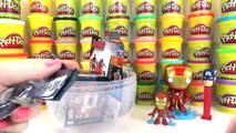 Avengers Age of Ultron Captain America GIANT Play Doh Surprise Egg & Iron Man Toys