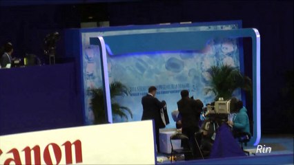 2015世界選手権SP演技後　ぷーさんとHNYU　【Fancam　By凛】